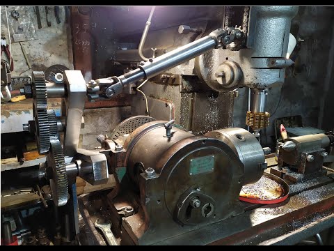 Видео: Механический зуборез на базе фрез. станка 679 и УДГ-200. Part-1.(Gear cutter from a milling machine)