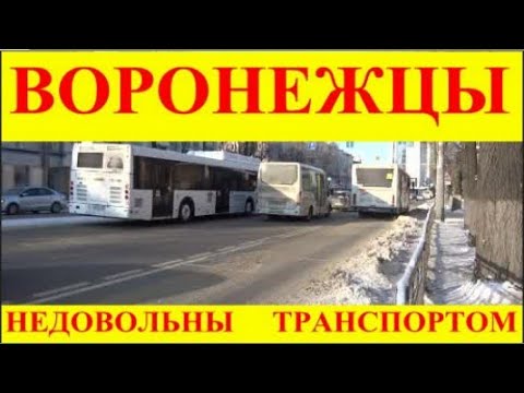 Видео: ВОРОНЕЖЦЫ  НЕДОВОЛЬНЫ  ТРАНСПОРТОМ