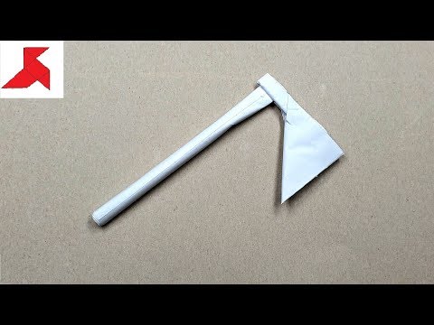 Видео: DIY 🪓 Как сделать ТОПОР из бумаги а4