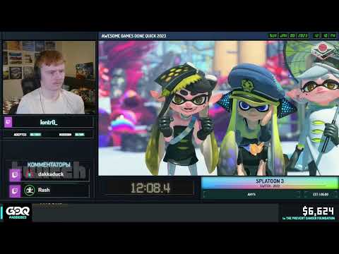 Видео: [RU] Splatoon 3 от LonTr0 за 56:33 - Awesome Games Done Quick 2023