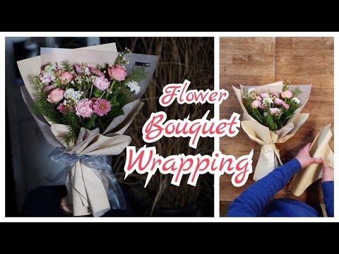 Видео: как обернуть букет цветов