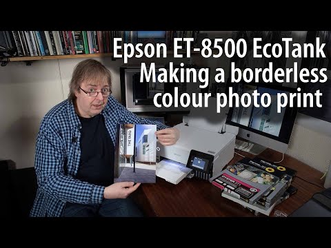 Видео: Печать фотографий без полей на принтере Epson ET-8500 Ecotank. Настройка размера печати и програм...