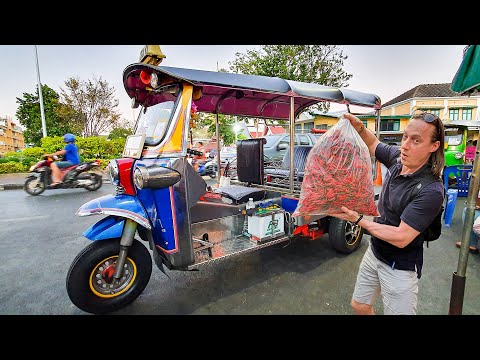 Видео: Прогулки по Бангкоку. Уличная еда. Китайский рынок.