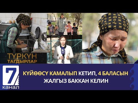 Видео: КҮЙӨӨСҮ КАМАЛЫП КЕТИП, 4 БАЛАСЫН ЖАЛГЫЗ БАККАН КЕЛИН.