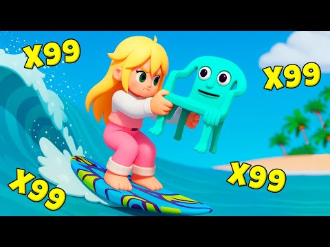 Видео: БРЕЙНРОТ ЦУНАМИ и дикая прокачка Брейнротов в Brainrot Tsunami Роблокс !