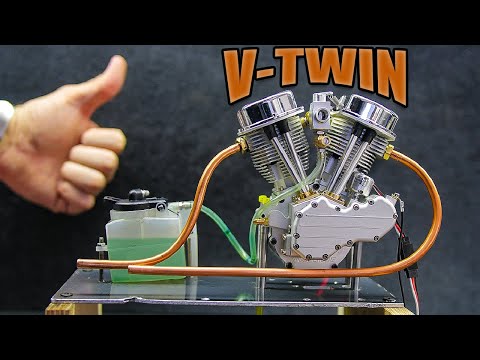 Видео: Мини V-Twin - Обзор и Тест Двигателя