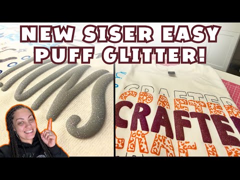 Видео: НОВИНКА SISER EASY PUFF GLITTER | Идеальный результат Puff | Винил Puff для начинающих!