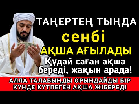 Видео: ☝️ Тыңда Өте күшті дұға сенбі, Алла бір күнде ойламаған ақша байлық жібереді, ризығың көбейеді 🤲✨