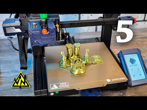 Видео: 5 КРУТЫХ ВЕЩЕЙ НА 3D ПРИНТЕРЕ ANYCUBIC KOBRA
