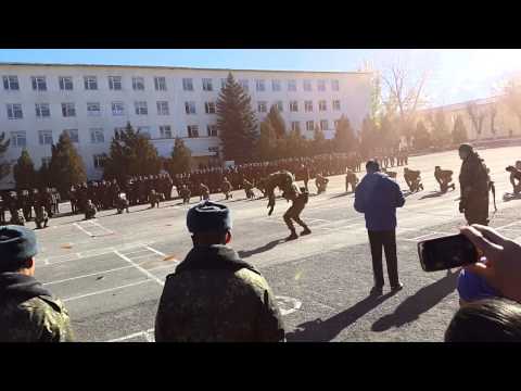 Видео: 1 ноября 2014, день воинской присяги. ВЧ 73809 (Кой таш)
