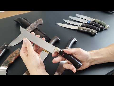 Видео: Ножи из стали M390, S390, VG10, D2 в наличии от Мастерской Семина