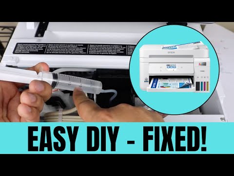 Видео: Epson ET 3760, 3750, 3700: как очистить печатающую головку? Ошибка печатающей головки. Не печатае...