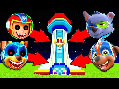 Видео: ВЫБЕРИ ПРАВИЛЬНЫЙ ЩЕНЯЧИЙ ПАТРУЛЬ РАЙДЕР EXE ГОНЩИК EXE РОККИ ЗУМА МЕГАЩЕНКИ В МАЙНКРАФТ СЕКРЕТ 100%