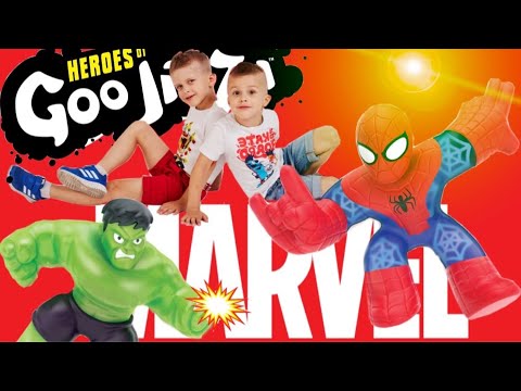 Видео: SUPER герои MARVEL обрели суперсилу Goo Jit Zu // KiFill boys 13+