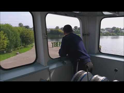 Видео: Подход к причалу Тверь