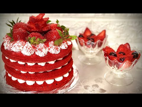 Видео: Торт «Красный Бархат» без сахара | Лучший рецепт 🍓❤️
