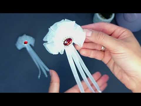 Видео: DIY/ВОЗДУШНЫЕ,  как облака. Пышные заколочки для девочек из лент)).