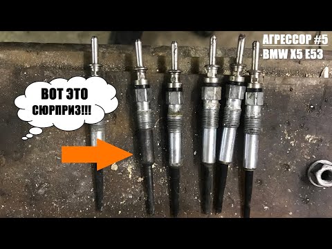Видео: BMW E53 M57 замена свечей накала, масло во впуске, снятие впускного коллектора.