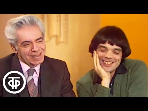 Видео: Случай в такси и другие истории. Аркадий и Константин Райкины в гостях у "Кинопанорамы" (1981)