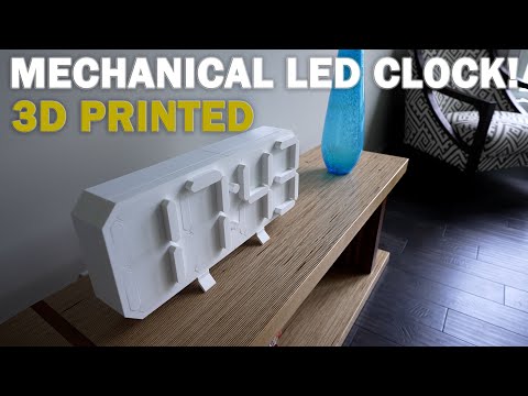 Видео: Создание уникальных механических светодиодных часов с помощью индивидуальной 3D-печати