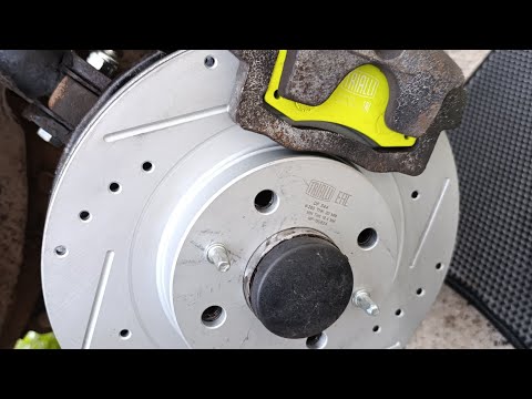 Видео: Перфорированные  тормозные диски TRIALLI DF 544 и керамические тормозные колодки PRO PF 970CR