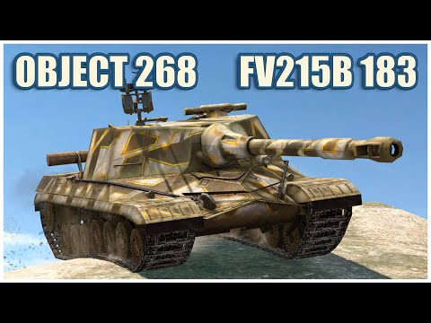 Видео: Объект 268 & FV215b (183) • WoT Blitz Gameplay