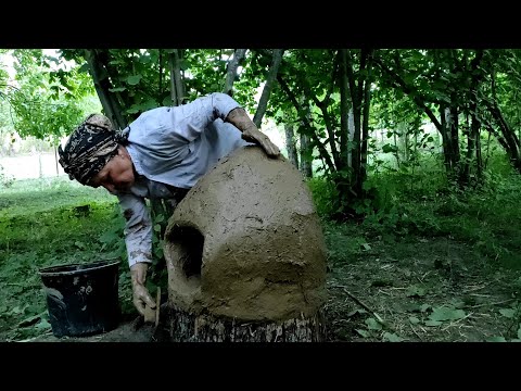 Видео: Печка из Глины, Примитивные Технологии