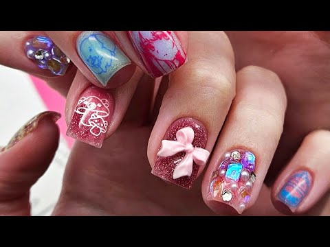 Видео: Наконец то YouTube грузит! Все новинки в одном маникюре 😍 ТрэшГранж дизайн не для слабонервных😁