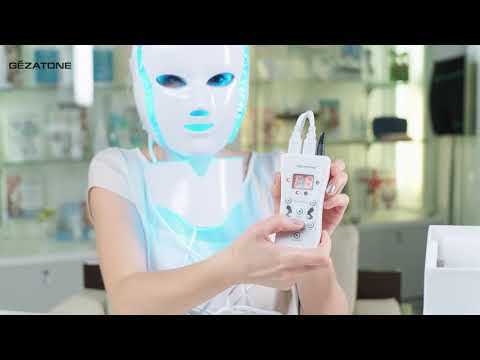 Видео: LED маска М1090 для лица и шеи от Gezatone