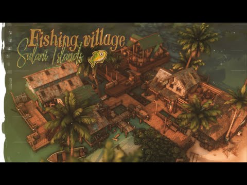 Видео: 🐡Рыбацкая деревня RUST | Строительство NO CC sims 4