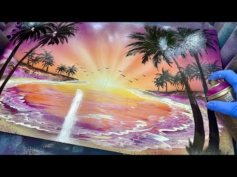 Видео: Candy Laguna Sunset — аэрозольная краска от Skech