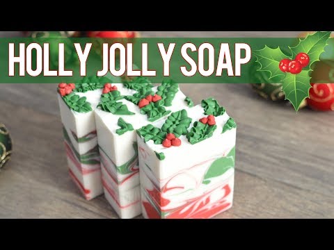 Видео: Праздник ручной работы: мыло Holly Jolly | MO River Soap