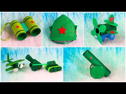 Видео: 6 ИДЕЙ ПРОСТЫХ поделок на 23 ФЕВРАЛЯ и 9 МАЯ