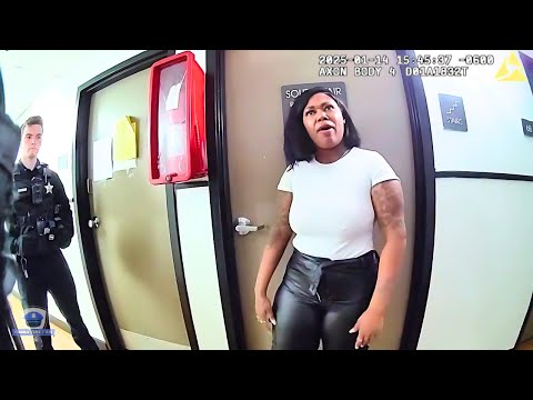 Видео: Полиция застала мать у двери после драки в начальной школе