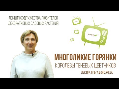 Видео: Лекция: многоликие горянки - королевы теневых цветников