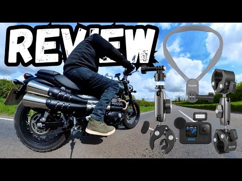 Видео: Лучшие крепления GoPro для вашего мотоцикла — обзор TELESIN