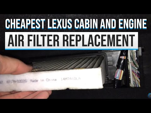 Видео: Замена воздушного фильтра салона и двигателя Lexus RX 350 2010 года за 5 минут и всего за 16 долл...