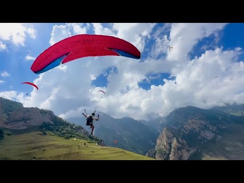 Видео: Опасная тренировка с крылом!Падение!