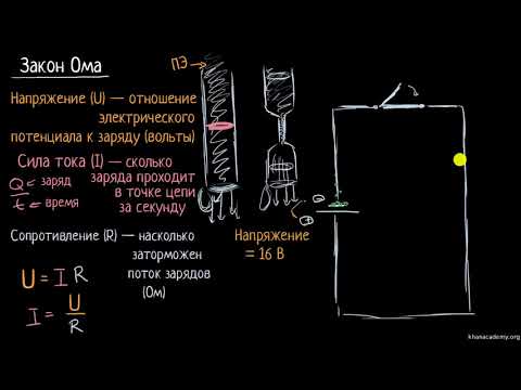 Видео: Закон Ома (видео 5)| Введение в электрические цепи | Электротехника