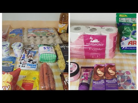 Видео: закупка 2780 крон , на неделю для двоих человек . Kaufland , Flop , Zelenina , dm .