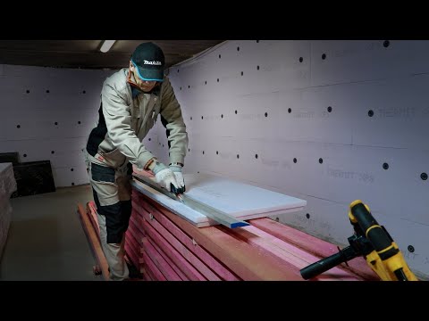 Видео: УТЕПЛЕНИЕ ГАРАЖА. СТЕНЫ, 100 мм ЭППС