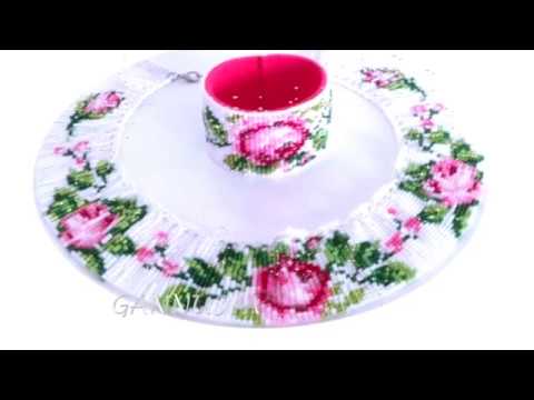 Видео: НА СТАНКЕ Колье с розой из бисера на русском  /LOOM Beaded necklace RUS