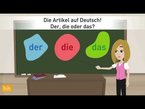 Видео: Учите немецкий | Немецкие статьи der, die, das | Род существительных с простыми примерами