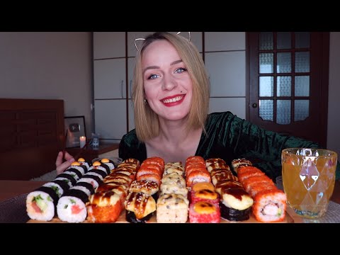 Видео: MUKBANG | Просто суши/роллы | Just sushi/rolls не ASMR