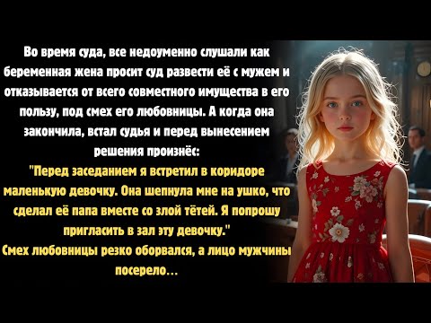 Видео: Когда маленькая девочка вошла в зал суда, все замолчали…