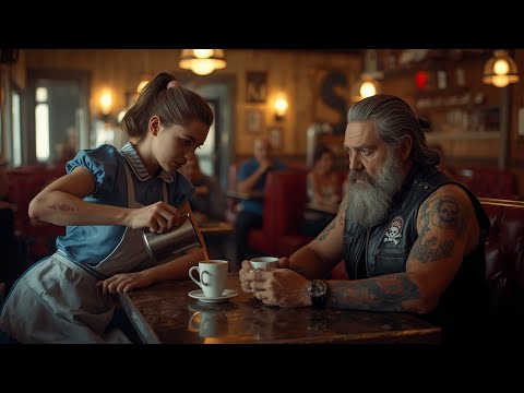 Видео: Лидер байкеров заметил синяки официантки — его следующий шаг оставил весь город безмолвным