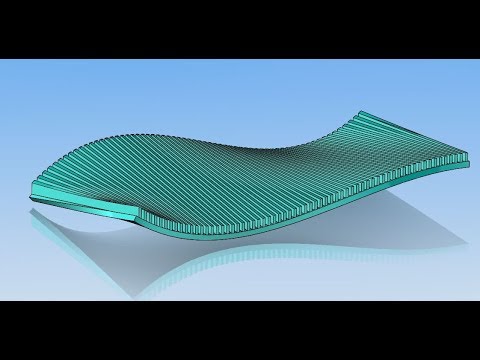 Видео: 56 урок SOLIDWORKS сделать профиль на кривой поверхности и массив