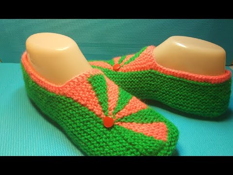 Видео: #571 ТАПОЧКИ СПИЦАМИ С НОСИКОМ,СВЯЗАННЫМ УКОРОЧЕННЫМИ РЯДАМИ. МАСТЕР КЛАСС.