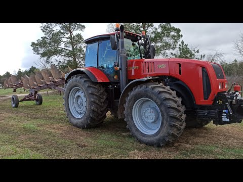 Видео: Выехал Пахать на Мтз 3522 с плугом ППО-8-40