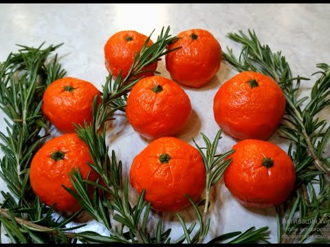 Видео: Мандарины Из Воздушной Массы в Шоколаде// Сладкие мандарины// Как сделать мандарины дома// Сладости